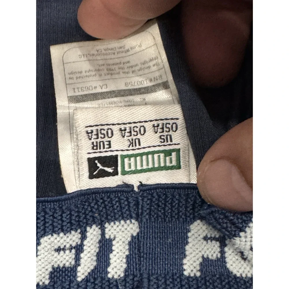 Puma Blue And Teal Hat Cap Mens Flexfit Genuine Brand Name Golf Tennis‎